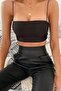 Mad Girls Rope Strap Black Crop Mg195 - 2