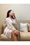 Whitelins lace dressing gown