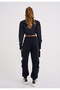 Flask Women's Padded Black Crop Sweatshirt - 3