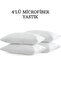 Safir Series 4-Piece Silicone Filled Pillow 50x70 Cm 800 gr Microfiber Fabric Antiallergic Anti-Sweat