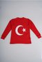 23 April 19 May 29 October Atatürk Turkish Flag Printed Cuffed Long Sleeve Cotton T-Shirt Sweat