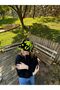 Women's Colorful Text Patterned Plush Bucket Hat - 4