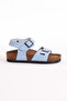 Children's Unisex Baby Blue Comfortable Poly Sole Double Buckle Sandals - 2