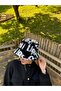 Women's Colorful Text Patterned Plush Bucket Hat - 5