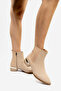Women's Nude Skin Heeled Boots - 5