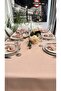 Royal Linen Textured Tablecloth Powder Pink