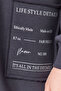 Antrasit Nakış Detaylı Oversize/Bol Kesim Örme Büyük Beden Sweatshirt TBBAW24AO00018 - 4