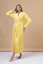 Women's yellow welsoft high quality long robe bathrobe - 6