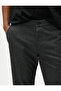 Basic Pleated Trousers with Button Detail and Pockets - 5