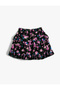 Floral Mini Skirt with Cascading Ruffles - 2