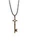 Attack On Titan Shingeki No Kyojin Eren Key Necklace Leather Ip Asr - 2