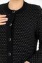 SILVER SIM JACQUARD DETAIL SPECIAL DESIGN LONG WOOL MOTHER'S CARDIGAN - 8