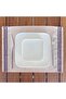 American Service, Jute Textured, Linen Linen Purple Stripe 6 Pieces - 3