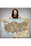Wall Cover Detailed Current Türkiye Map Quality Canvas Wall Tapestry-4051 - 3