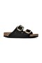 Arizona Big Buckle Slippers -102390-black Gold - 5