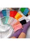Multi Colored College Socks 6 Pairs Socket Socks