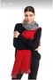 Double Sided Plaid Wool Shoulder Shawl - 70x190cm - Winter Shawl - 7