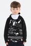 Casabony Ninja Casa Printed Black Unisex Sweatshirt Bn-069