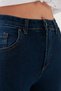 Alba A.C.A.I.P Women's Blue High Waist Ankle Length Skinny Lycra Jeans Pantalon - 6