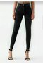 Lavinya Women's Non-Fading High Waist Lycra Combining Skinny Jeans Trousers - 2