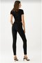 Albina Black High Waist Slim Skinny Skinny Leg Colorfast Jeans Trousers - 4