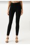 Albina Black High Waist Slim Skinny Skinny Leg Colorfast Jeans Trousers - 7