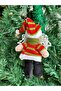 Imported Luxury New Year Christmas Gift Plush Toy with Hat Santa Claus Keychain Pine Tree Ornament no5 - 2