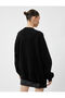 College Sweatshirt Ruffled Stand Collar Long Sleeve Comfortable Cut - 4