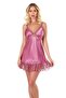 Dusty Rose Short Satin Nightgown 8141