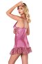 Dusty Rose Short Satin Nightgown 8141 - 2
