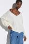 V-Neck Foil Printed Knitwear Sweater - 2