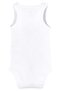 İDİLBABY&MAMİNO unisex white sleeveless athlete bodysuit - 2