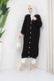 Women's Braided Patterned Buttoned Knitwear Cardigan - 5