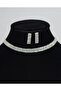 3 Rows Zircon Stone Earrings Necklace Set - 2