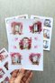 4 Sheets Window Sticker Set French Balcony Sticker Flower Window Bougainvillea - 7