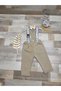 Teddy bear concept beige blue boy birthday bowtie and underwear set - 2