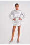 Luna Women's Silver Sweat Dress