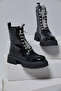 Kira Imported Stoned Patent Leather Boots