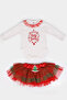 CHRISTMAS Patterned BABY GIRL OUTFIT - 2