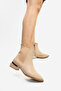 Women's Nude Skin Heeled Boots - 3