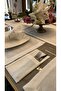 Royal Linen Textured Pearlescent Glitter White Spoon Holder 6 Pieces 10 X 24 cm - 2