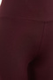 Koyu Vişne Geniş Bel Lastikli Ekstra Toparlayıcı Tam Boy Örme Spor Tayt TWOAW21TA0029 - 8