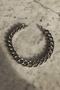 Cuban Chain Silver Color Steel Bracelet 21cm - 2