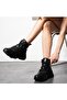 women's black wedge-heeled sneakers
