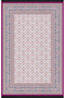Mira Pink Themed Cross Traditional Floral Motif Ethnic Patterned Vintage Decorative Carpet Mira 1597