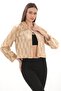 Etol Fur Bolero with Cream Brooch - 5