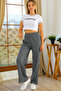 Women's Winter Thick Camisole Pajama Bottoms Sweatpants Single Bottom Without Pockets - 2