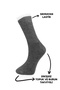6-Piece Men's Mixed Color Bamboo Wool Seamless Boxed Socks - 5