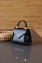Women's Black Plush Cover Detailed Hand and Shoulder Bag - 2