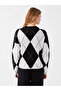 LCW Casual Crew Neck Patterned Long Sleeve Oversize Women's Knitwear Sweater - 7